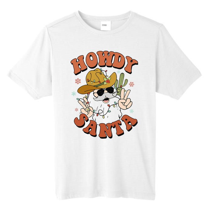 Howdy Santa Funny Cowboy Christmas Xmas Tall Fusion ChromaSoft Performance T-Shirt