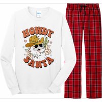 Howdy Santa Funny Cowboy Christmas Xmas Long Sleeve Pajama Set