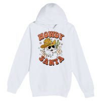 Howdy Santa Funny Cowboy Christmas Xmas Premium Pullover Hoodie