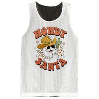 Howdy Santa Funny Cowboy Christmas Xmas Mesh Reversible Basketball Jersey Tank