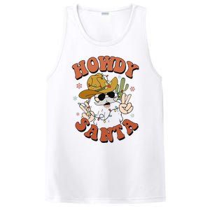 Howdy Santa Funny Cowboy Christmas Xmas PosiCharge Competitor Tank