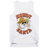 Howdy Santa Funny Cowboy Christmas Xmas Tank Top