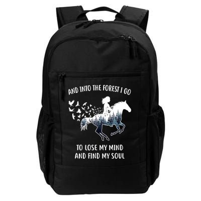 Horse Shirts For Women: Into The Forest I Go Horse Riding TShirt Daily Commute Backpack