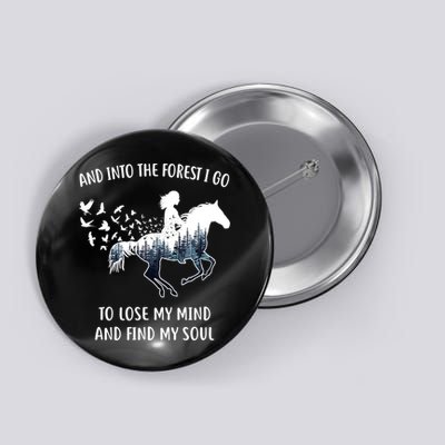Horse Shirts For Women: Into The Forest I Go Horse Riding TShirt Button