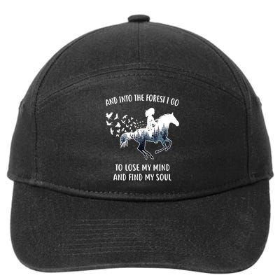 Horse Shirts For Women: Into The Forest I Go Horse Riding TShirt 7-Panel Snapback Hat