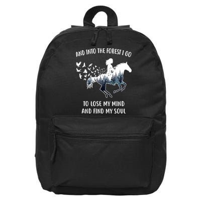 Horse Shirts For Women: Into The Forest I Go Horse Riding TShirt 16 in Basic Backpack