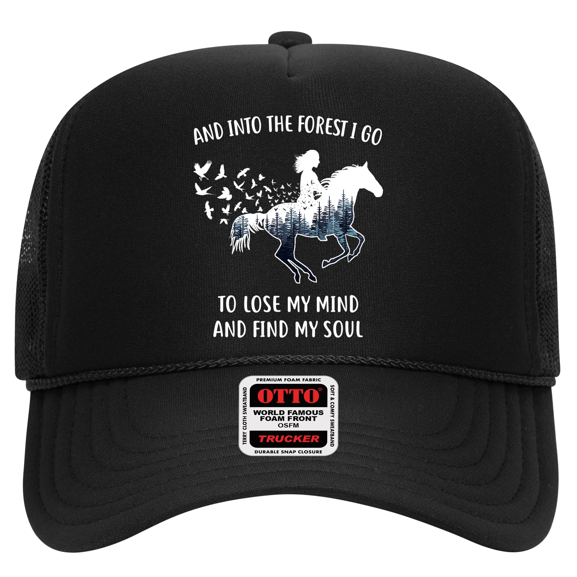 Horse Shirts For Women: Into The Forest I Go Horse Riding TShirt Hat