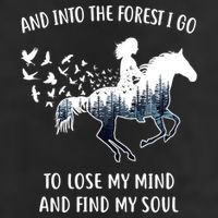 Horse Shirts For Women: Into The Forest I Go Horse Riding TShirt Hat