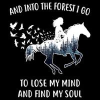 Horse Shirts For Women: Into The Forest I Go Horse Riding TShirt Toddler T-Shirt