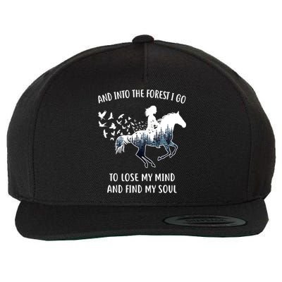 Horse Shirts For Women: Into The Forest I Go Horse Riding TShirt Wool Snapback Cap