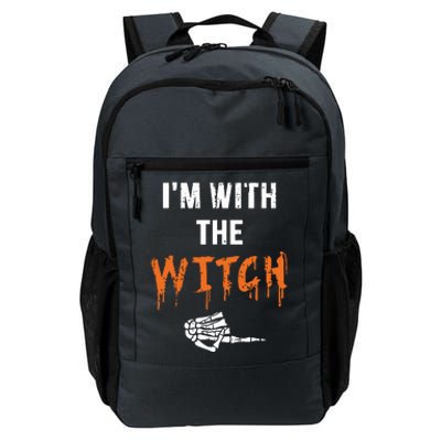 Halloween Shirt For Husbands I'm With The Witch She Be Crazy Daily Commute Backpack