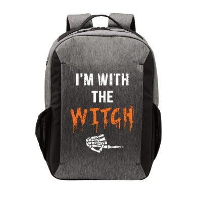 Halloween Shirt For Husbands I'm With The Witch She Be Crazy Vector Backpack