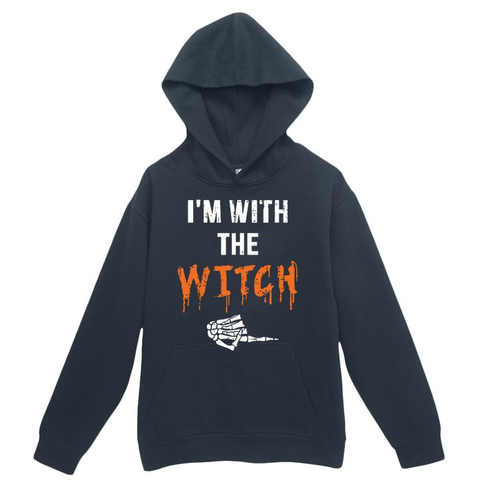 Halloween Shirt For Husbands I'm With The Witch She Be Crazy Urban Pullover Hoodie