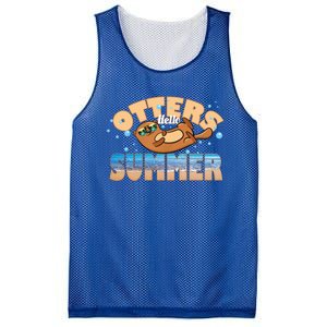 Hello Summer Funny Sea Otter Lover Gift Mesh Reversible Basketball Jersey Tank