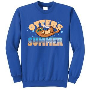 Hello Summer Funny Sea Otter Lover Gift Tall Sweatshirt