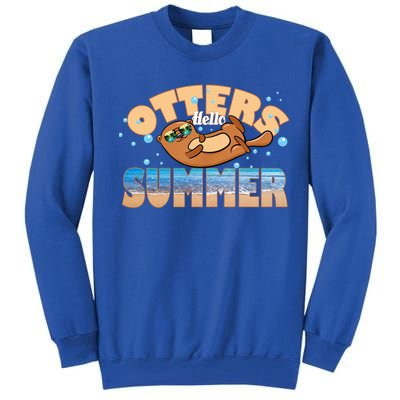 Hello Summer Funny Sea Otter Lover Gift Tall Sweatshirt