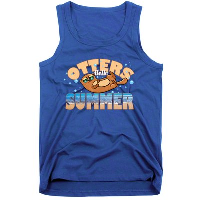 Hello Summer Funny Sea Otter Lover Gift Tank Top