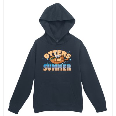 Hello Summer Funny Sea Otter Lover Gift Urban Pullover Hoodie