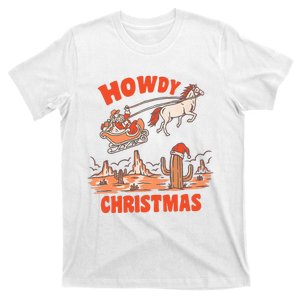 Howdy Santa Funny Christmas Xmas Western Cowboy T-Shirt