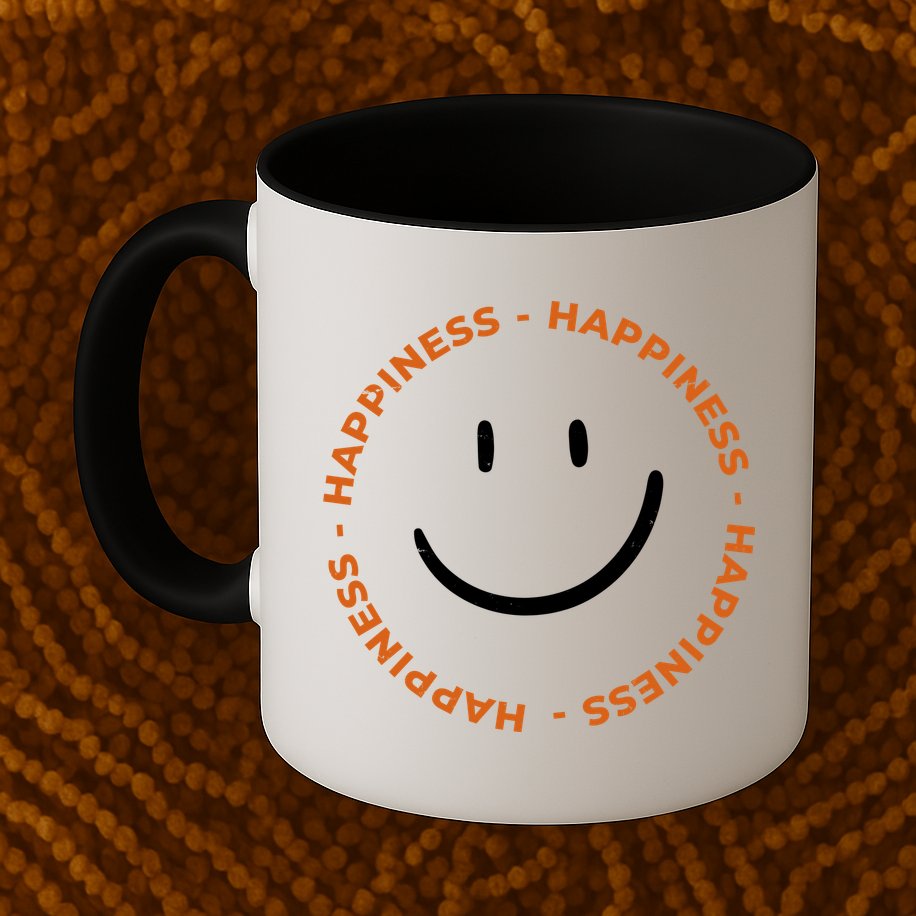 Happiness Smiley Face Be Happy Inspirational Mug