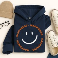 Happiness Smiley Face Be Happy Inspirational Hoodie