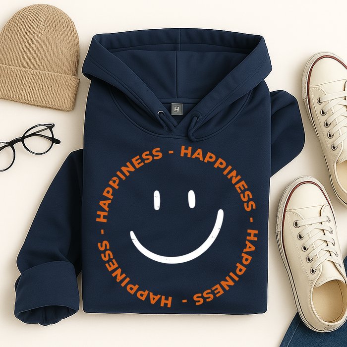 Happiness Smiley Face Be Happy Inspirational Hoodie