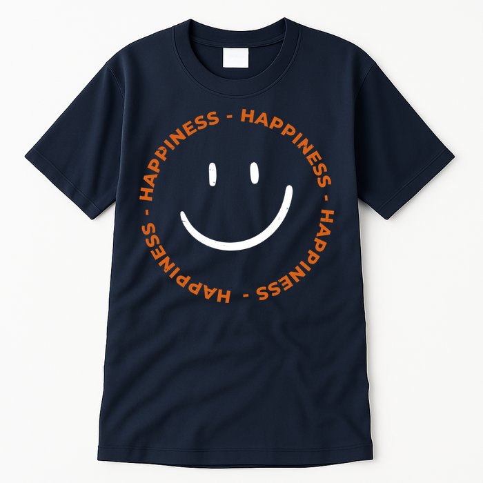 Happiness Smiley Face Be Happy Inspirational Tall T-Shirt