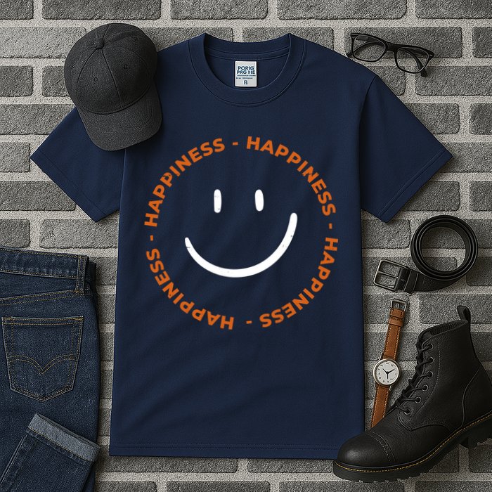 Happiness Smiley Face Be Happy Inspirational Tall T-Shirt