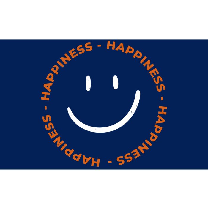 Happiness Smiley Face Be Happy Inspirational Bumper Sticker