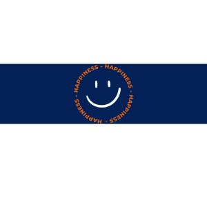 Happiness Smiley Face Be Happy Inspirational Bumper Sticker