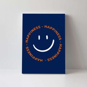 Happiness Smiley Face Be Happy Inspirational Canvas