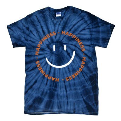 Happiness Smiley Face Be Happy Inspirational Tie-Dye T-Shirt