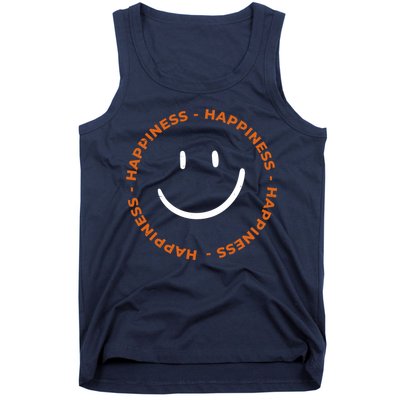 Happiness Smiley Face Be Happy Inspirational Tank Top