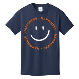 Happiness Smiley Face Be Happy Inspirational Kids T-Shirt