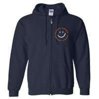 Happiness Smiley Face Be Happy Inspirational Full Zip Hoodie