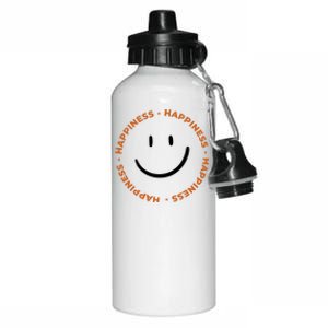 Happiness Smiley Face Be Happy Inspirational Aluminum Water Bottle