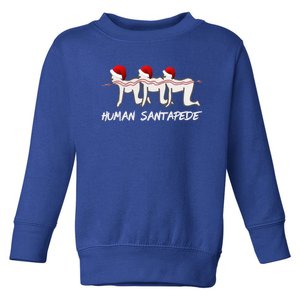 Hu Santapede Funny Santa Claus Christmas Holiday Humor Cool Gift Toddler Sweatshirt