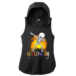 Halloween Shirts For Dabbing Skeleton Costume Ladies PosiCharge Tri-Blend Wicking Draft Hoodie Tank