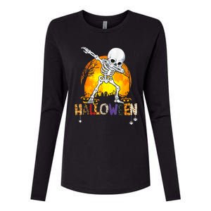 Halloween Shirts For Dabbing Skeleton Costume Womens Cotton Relaxed Long Sleeve T-Shirt