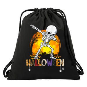 Halloween Shirts For Dabbing Skeleton Costume Drawstring Bag