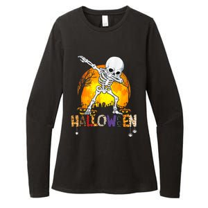 Halloween Shirts For Dabbing Skeleton Costume Womens CVC Long Sleeve Shirt