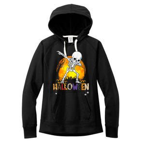 Halloween Shirts For Dabbing Skeleton Costume Women's Fleece Hoodie