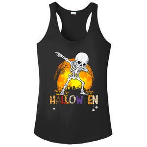 Halloween Shirts For Dabbing Skeleton Costume Ladies PosiCharge Competitor Racerback Tank