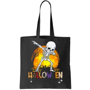 Halloween Shirts For Dabbing Skeleton Costume Tote Bag