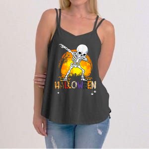 Halloween Shirts For Dabbing Skeleton Costume Women's Strappy Tank