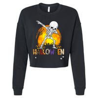 Halloween Shirts For Dabbing Skeleton Costume Cropped Pullover Crew