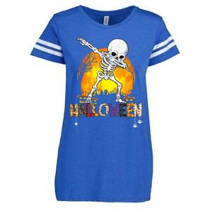 Halloween Shirts For Dabbing Skeleton Costume Enza Ladies Jersey Football T-Shirt