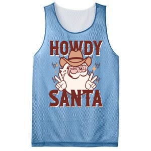 Howdy Santa Funny Christmas Holiday Mesh Reversible Basketball Jersey Tank