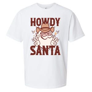 Howdy Santa Funny Christmas Holiday Sueded Cloud Jersey T-Shirt