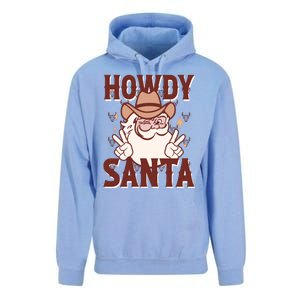 Howdy Santa Funny Christmas Holiday Unisex Surf Hoodie